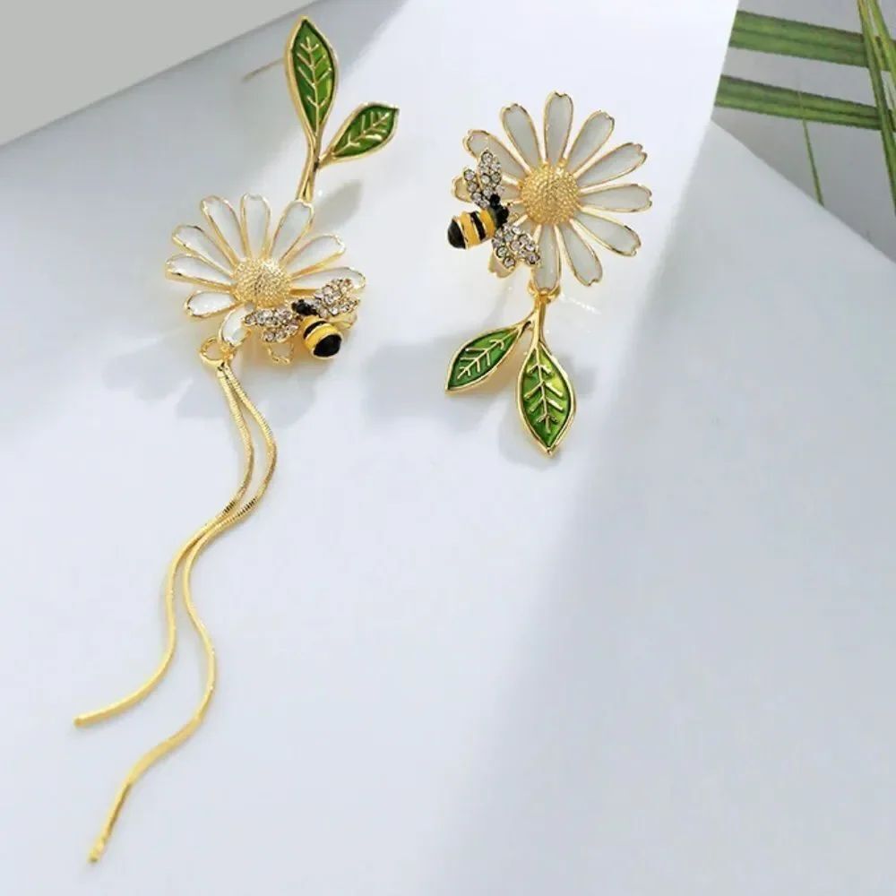 Bohemian flower drop earrings A803